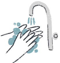 rotina: lavar as mãos