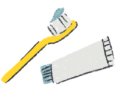 rotina: escovar os dentes